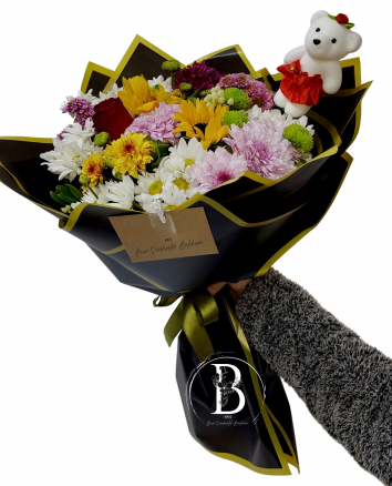 Kasımpatı Buketi Rengarenk