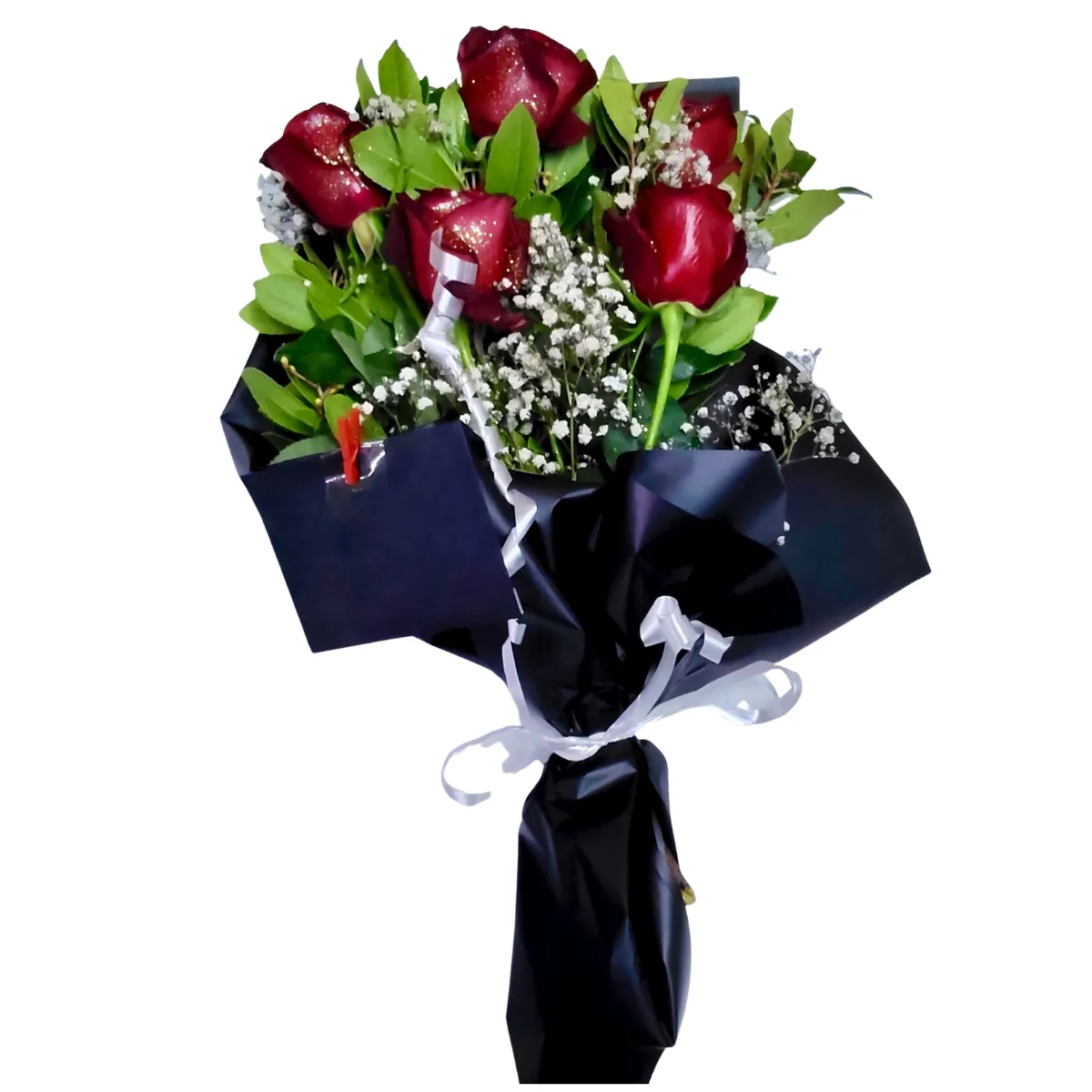 5'li Premium Kırmızı Gül Buketi - (Buse Özel Seçkisi)